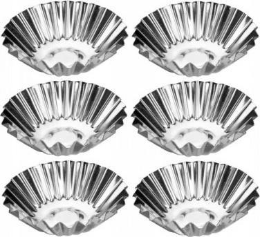 Galicja Foremki metalowe do babeczek i muffinek stal 6 szt