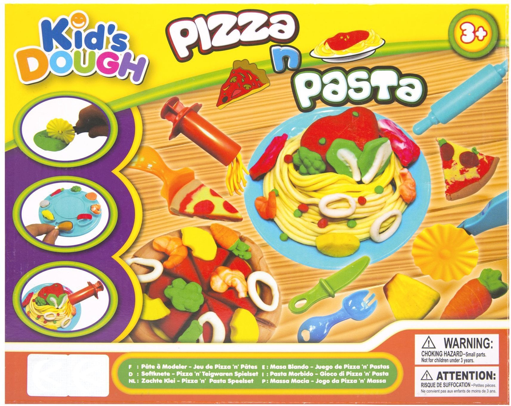 Masa plastyczna - ciastolina mały kucharz pizza i makaron