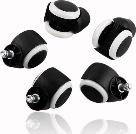 Zenga kółka do fotela gumowane miękkie 5szt.