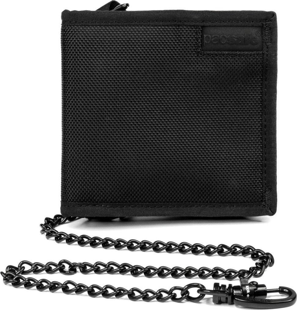 Pacsafe Portfel antykradzieżowy bifold wallet Black (Z100)