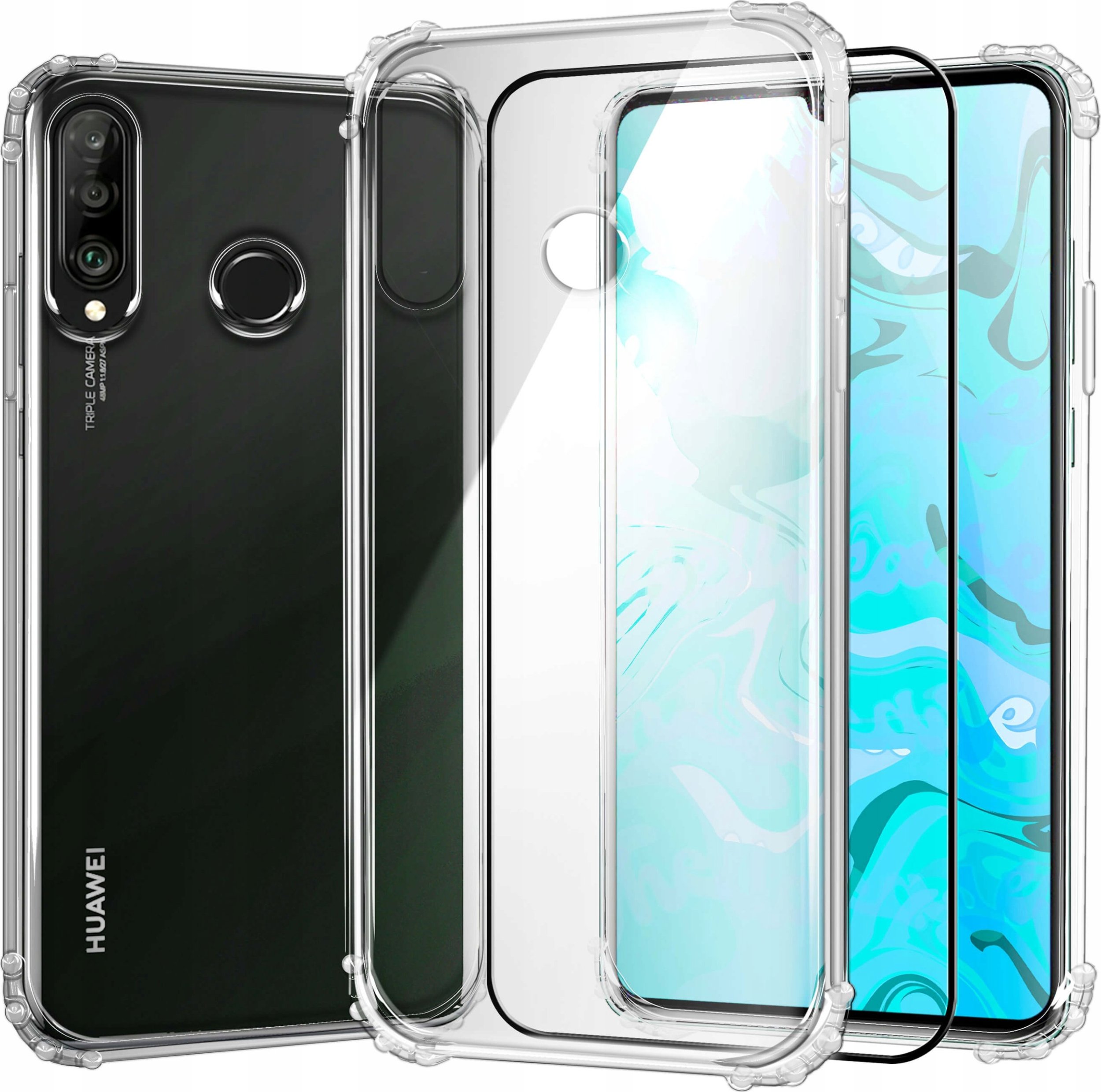 Hello Case ETUI PANCERNE DO HUAWEI P30 LITE | CASE SILIKON GUMA SLIM ANTI SHOCK SZKŁO