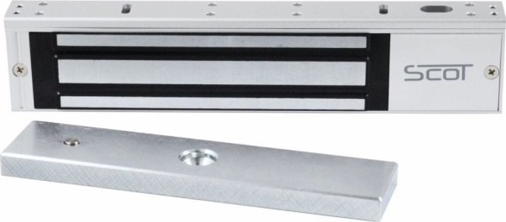 SCOT Zwora elektromagnetyczna EL-800TSL2 350KG z sygnalizacją i zwłoką czasową