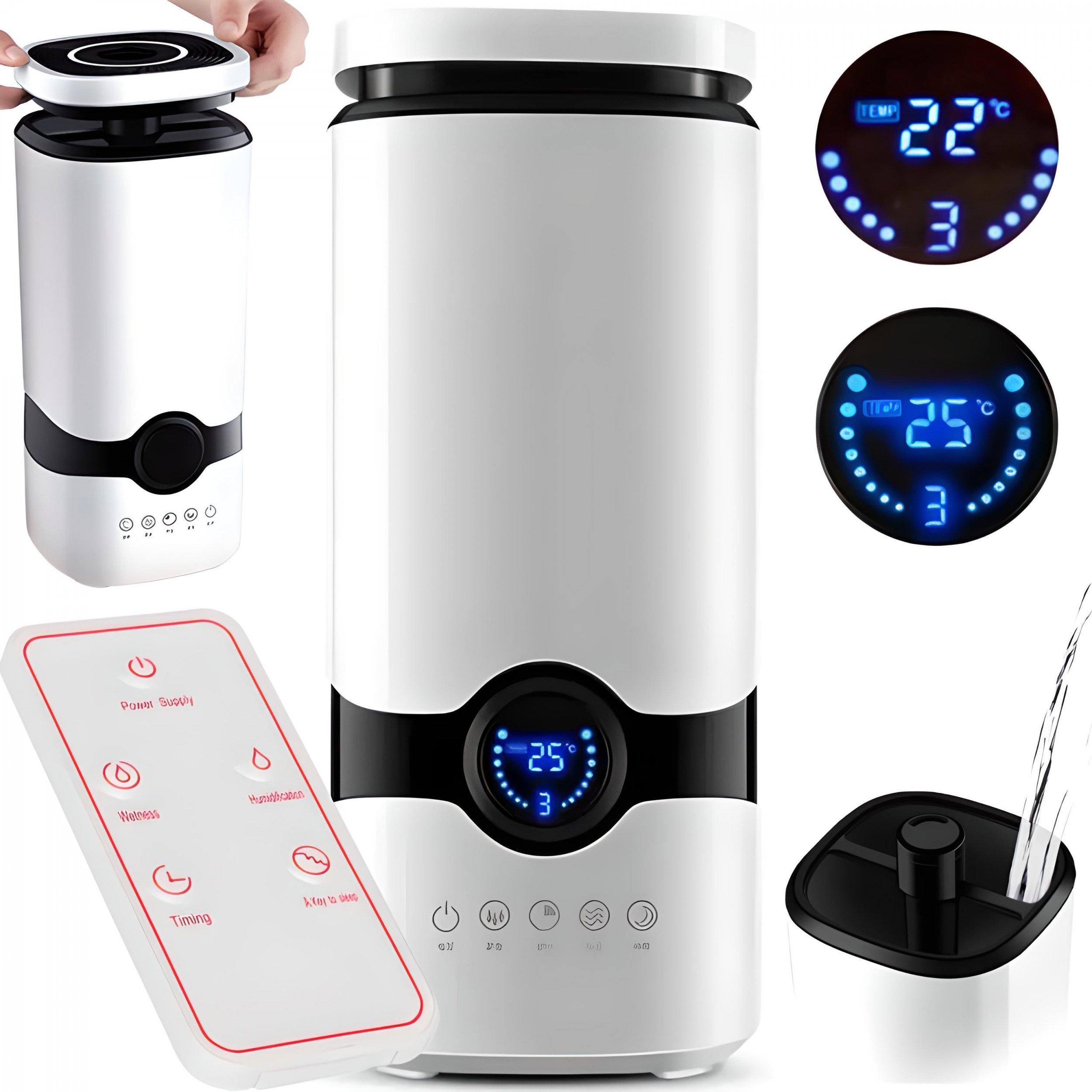 Nawilżacz powietrza Retoo NAWILŻACZ POWIETRZA AUTOMATYCZNY +AROMATERAPIA 2w1