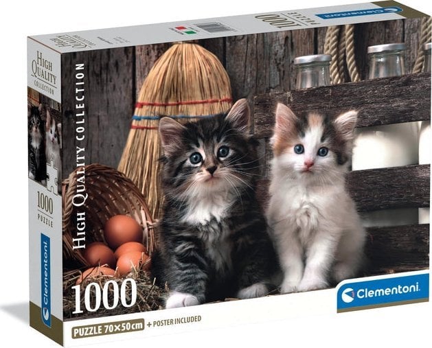 Clementoni Puzzle Compact Kochane kocięta 1000 elementów (39943)