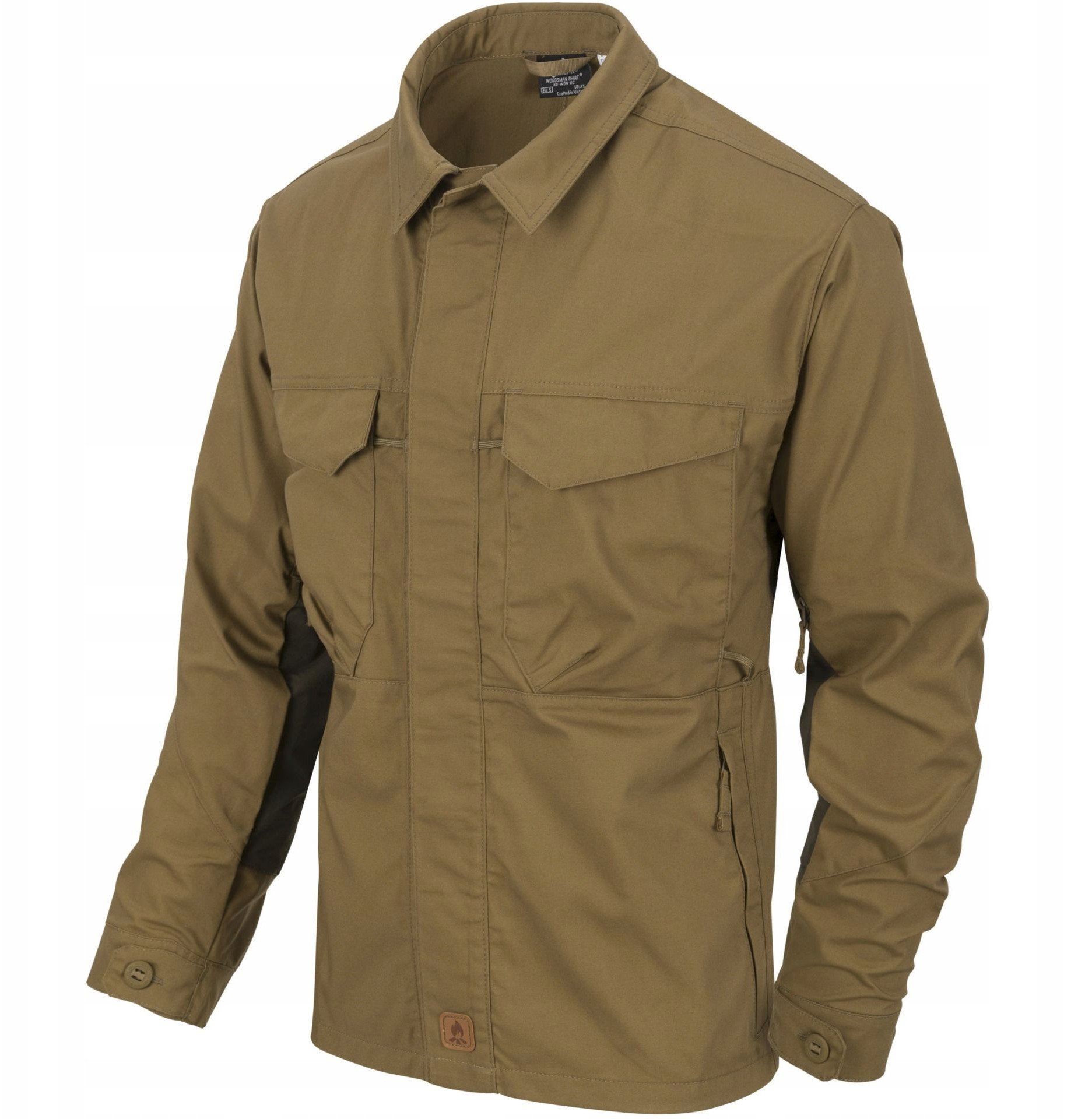 WOODSMAN Shirt - Coyote / Taiga Green A - S/Regular