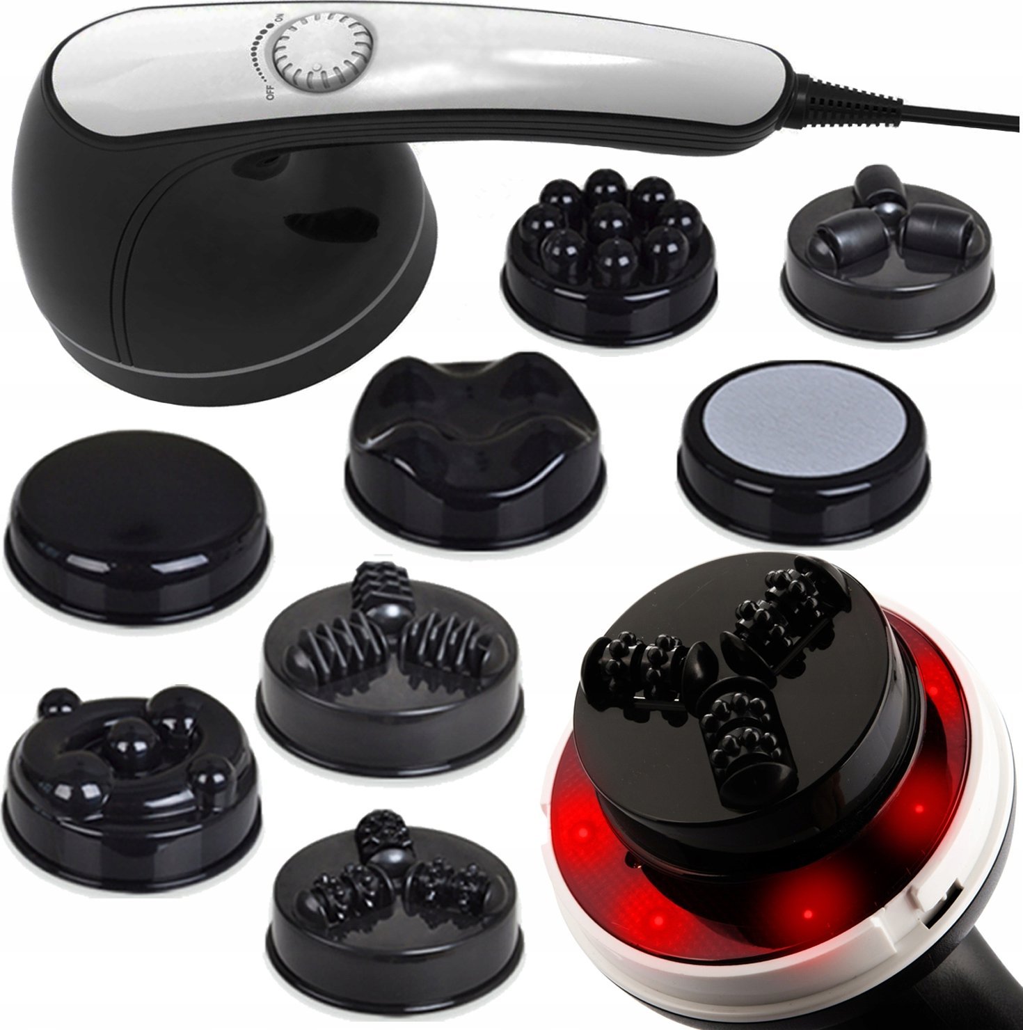 MASAŻER WYSZCZUPLAJĄCY 8 NASADEK PL-669