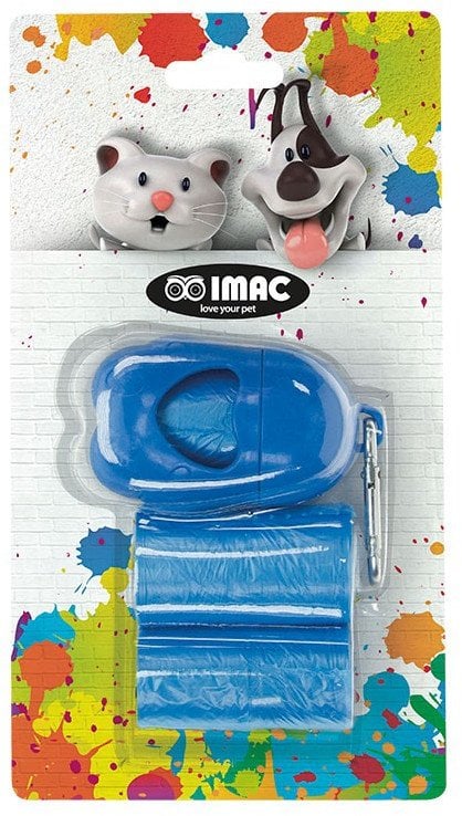 Pojemnik na woreczki na odchody, dla psa, plastik, z 3 rolkami woreczk�w