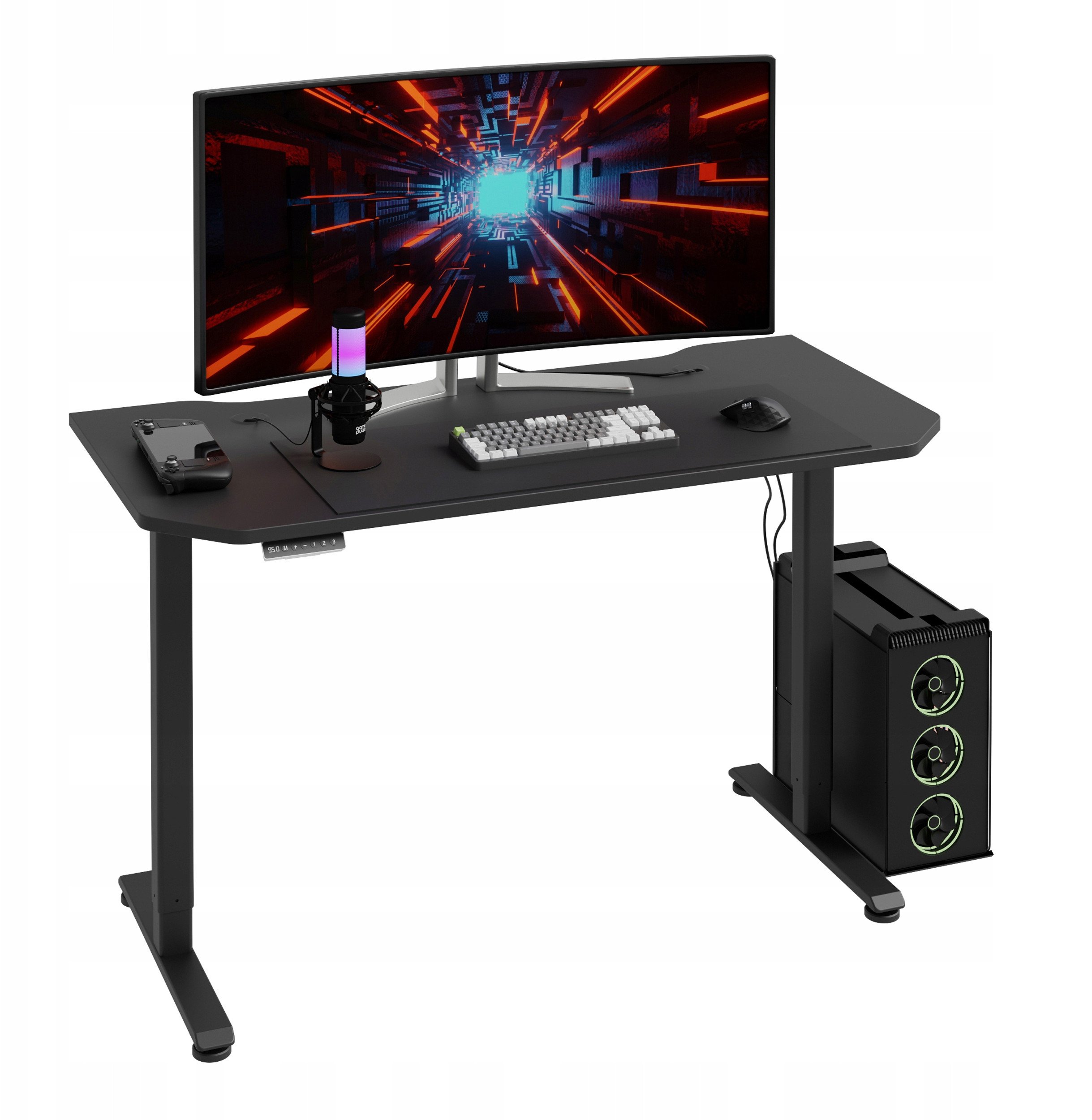 Biurko Regulowane Hypernova 140 Cm - Czarne