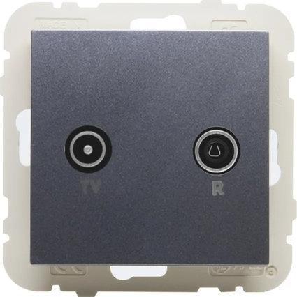 Efapel EFAPEL LOGUS90 GNIAZDO ANTENOWE KOŃCOWE RTV GRAFIT 90533 KWIS