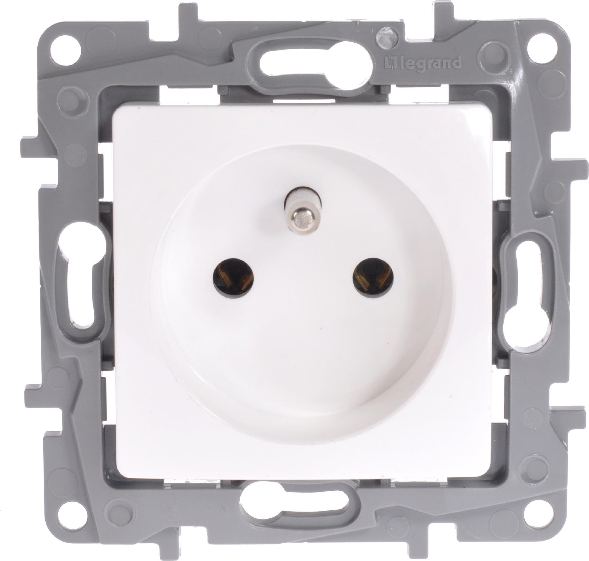 Legrand Gniazdo pojedyncze Niole 2P+Z białe (764540)