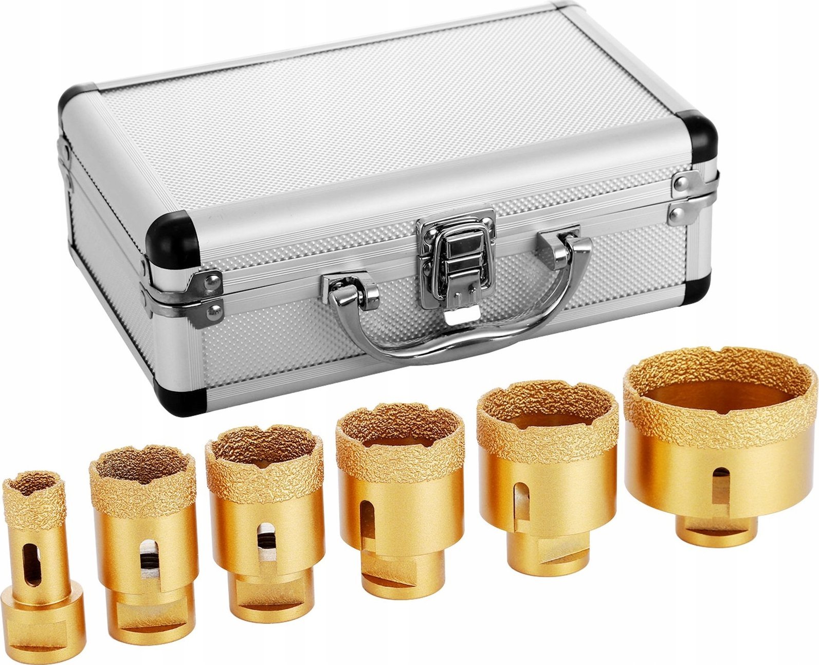 Zestaw Wierteł Diamentowych do Płytek Ceramicznych i Marmuru 20-68 mm