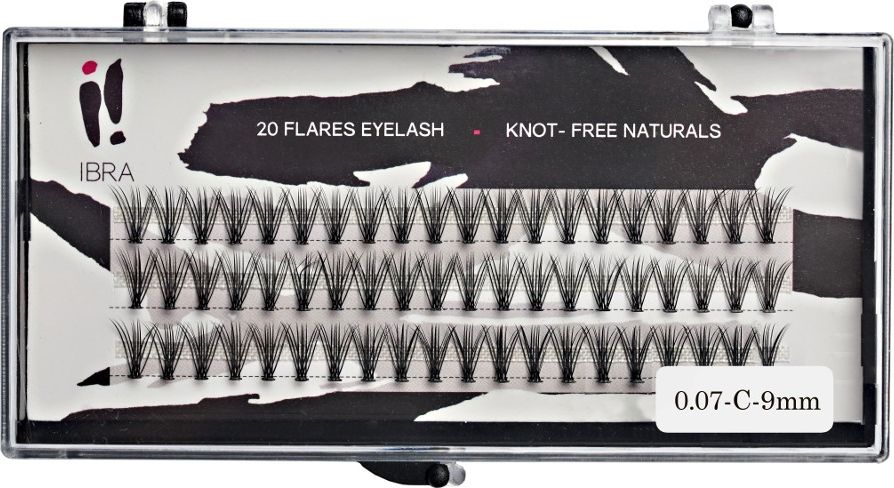Ibra IBRA Kępki rzęs DOUBLE 0.07-C-9 mm 1op.