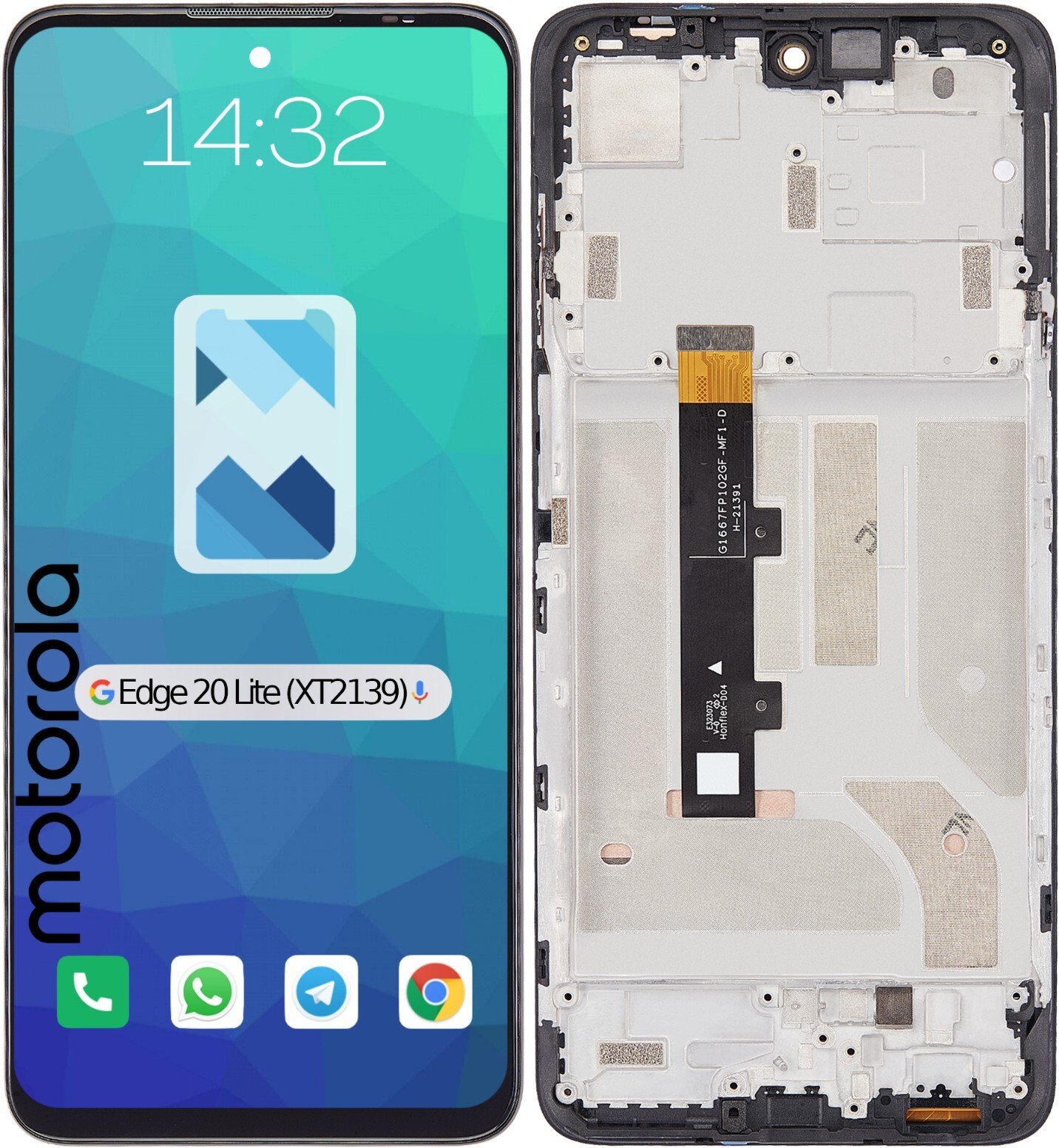 Wyświetlacz LCD Ekran do Motorola Moto Edge 20 Lite XT2139 OLED RAMKA