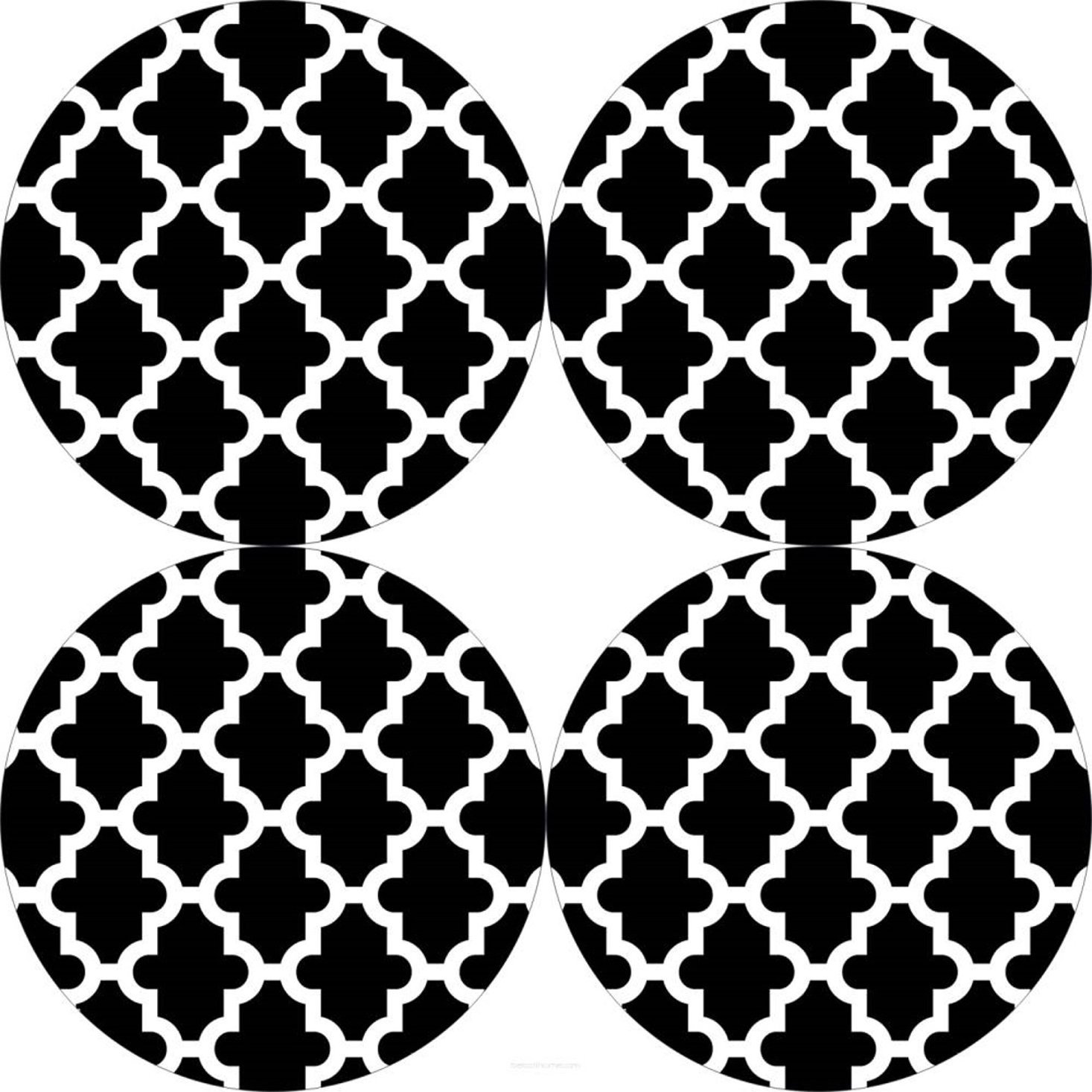 Bertoni Zestaw podkładek na stół okrągłych 4D - MAROCO NIGHT