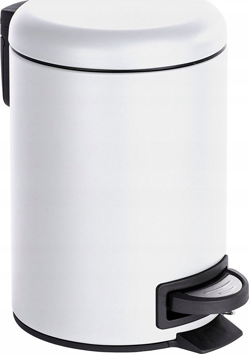 Kosz na śmieci Wenko Kosz łazienkowy LEMAN MATT, pojemnik na śmieci, 3 l, WENKO