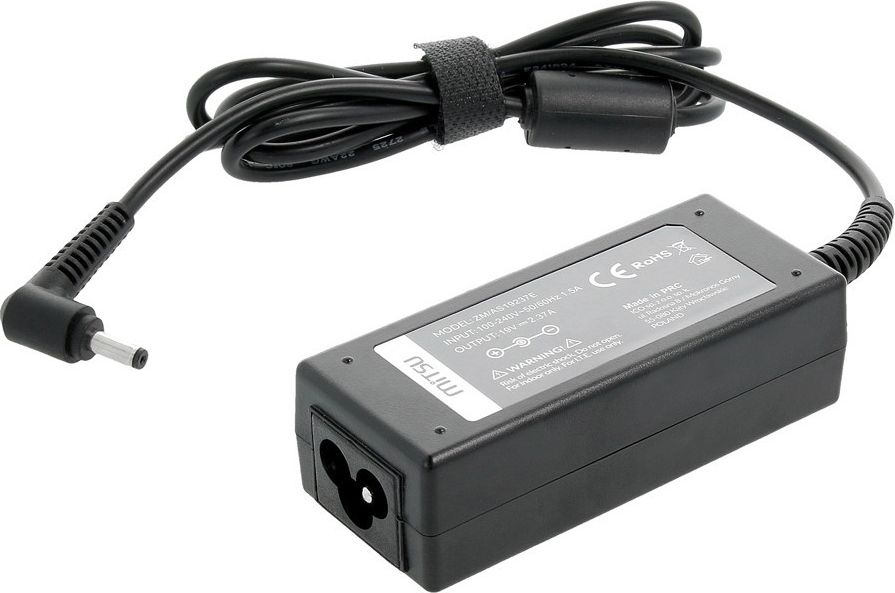 Zasilacz do laptopa Mitsu 45 W, 1.3 mm, 2.4 A, 19 V (ZM/AS19237E)