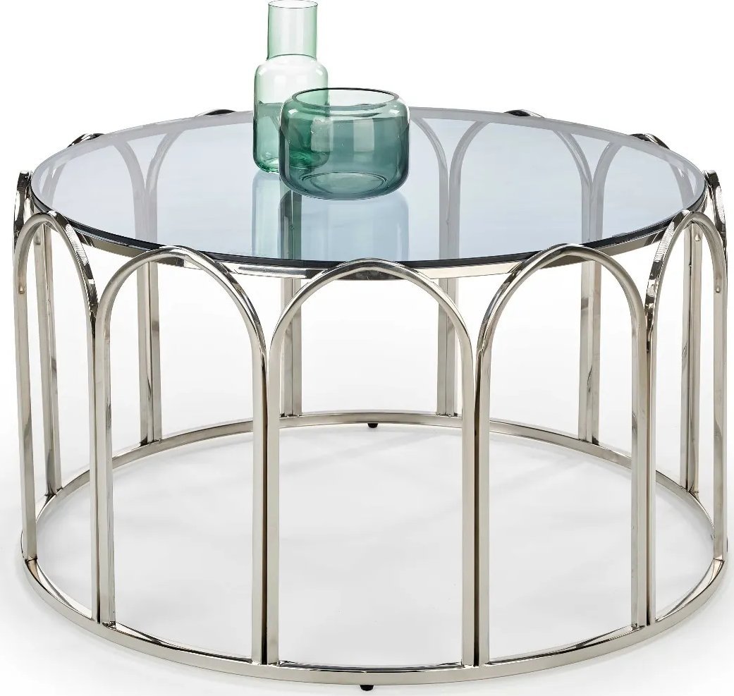 Halmar Stolik kawowy OLIVIA 81x81 dymiona HALMAR