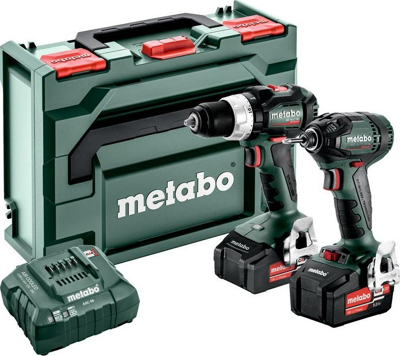 Zestaw elektronarzędzi Metabo METABO.ZESTAW COMBO 18V 2.1.18 (BS 18 LT BL +SSD 18 LTX 200 BLL) 2x5,2Ah METABOX