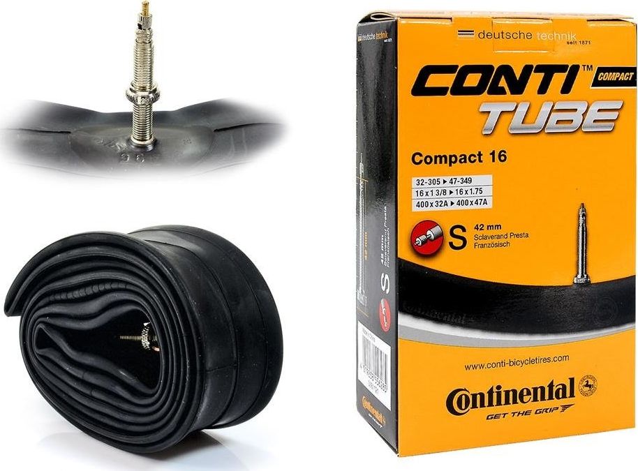 Continental Dętka Continental Compact 16'' x 1,25" - 1,75'' wentyl presta 42 mm uniwersalny