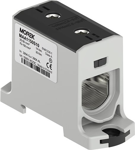 Złączka szynowa czarna 25-150mm Morek MAA1150S10 MOREK