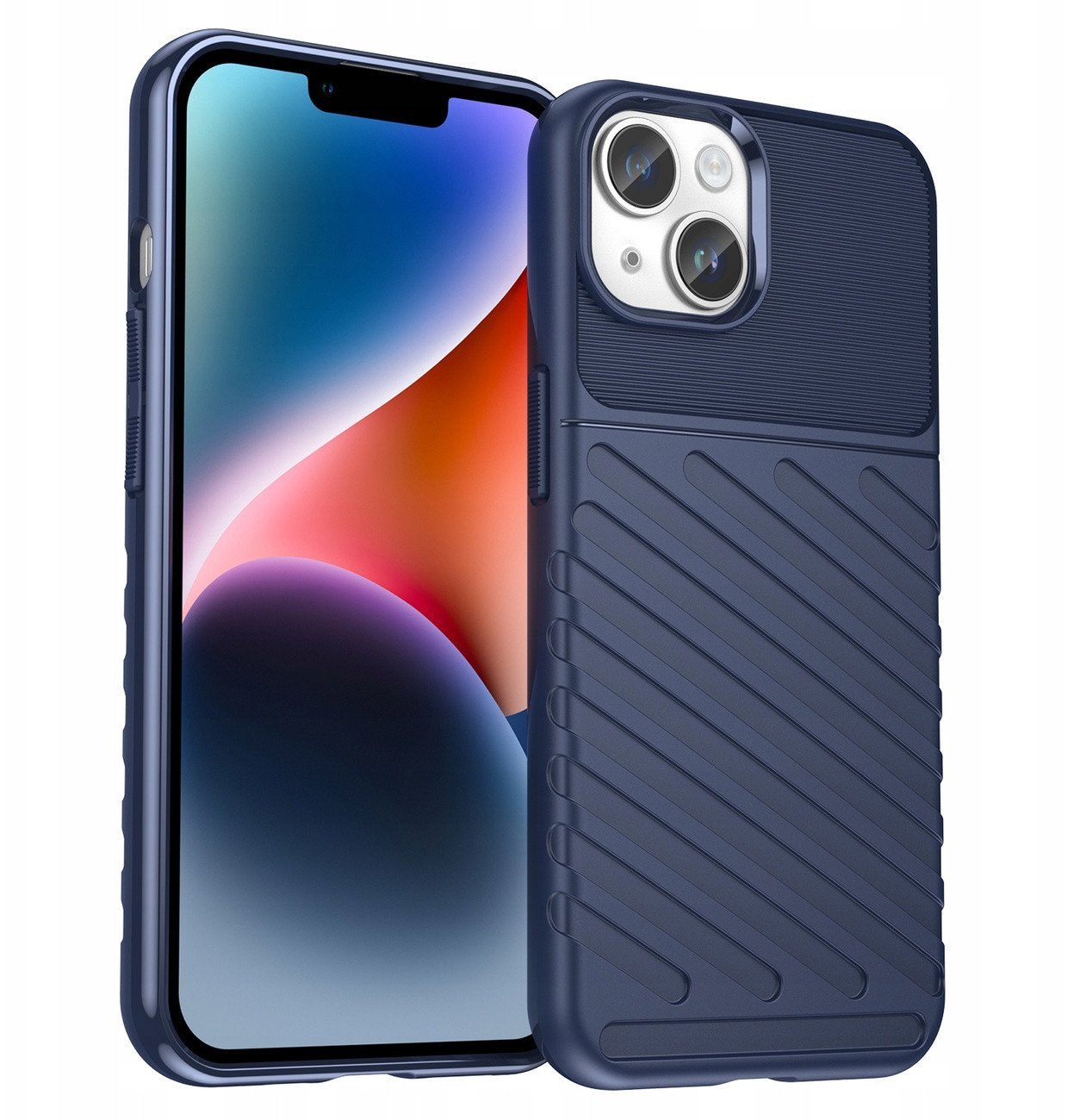 Thunder Case etui iPhone 14 pancerny pokrowiec niebieski