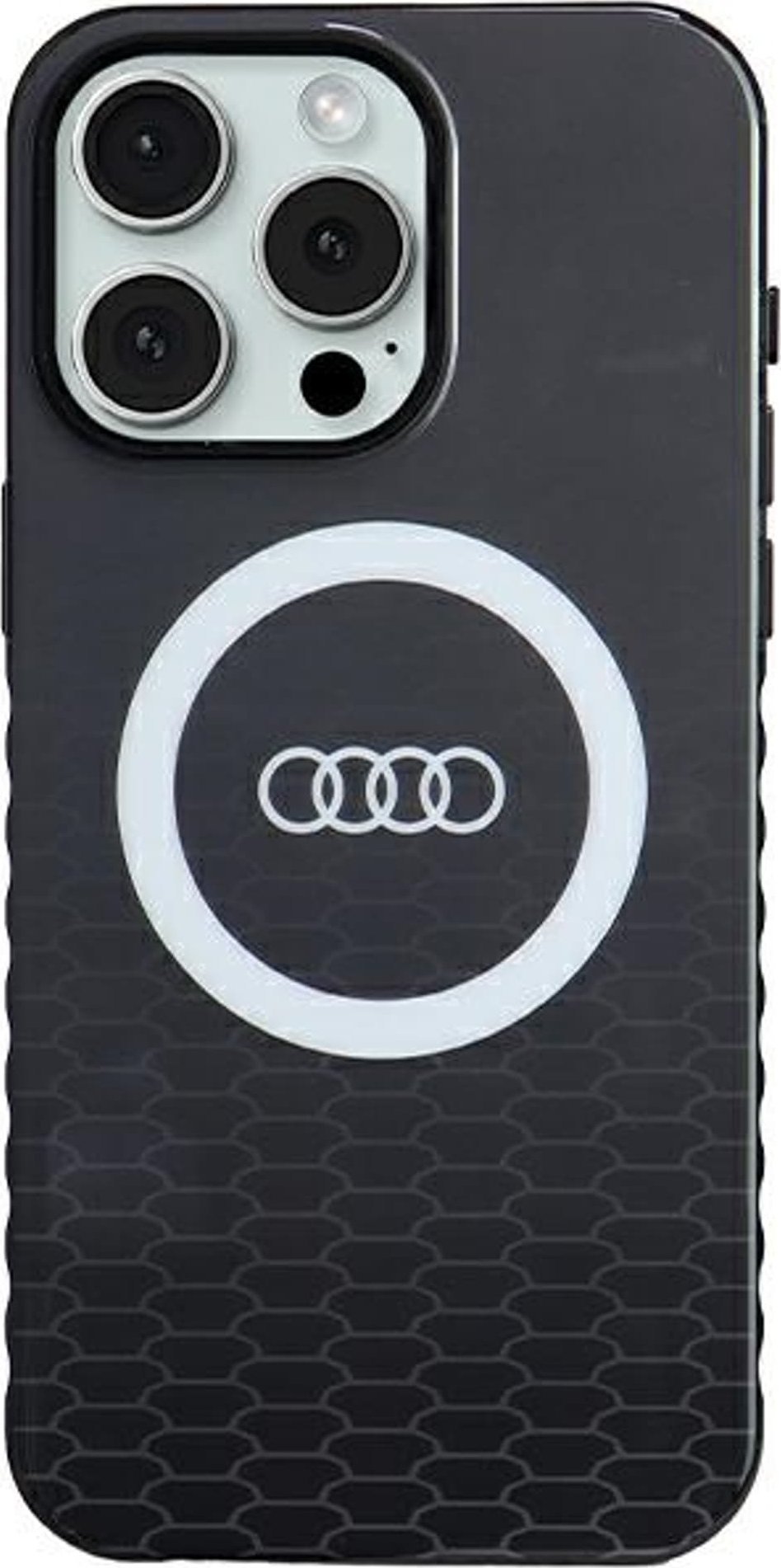 Audi Audi IML Big Logo MagSafe Case iPhone 15 Pro Max 6.7" czarny/black hardcase AU-IMLMIP15PM-Q5/D2-BK