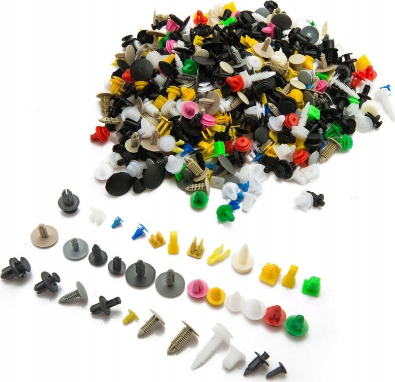 SPINKI DO TAPICERKI ZESTAW SPINEK MIX 500SZT KLUCZ