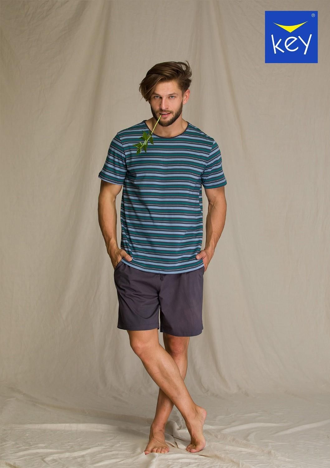 Key Piżama męska krótki rękaw krótkie spodenki M