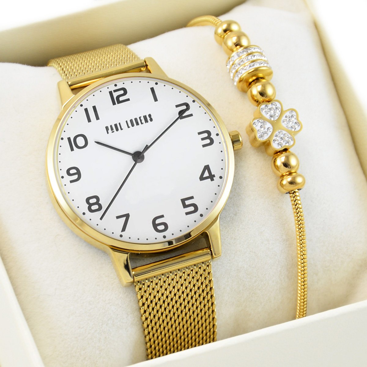 Zegarek Paul Lorens Zestaw damski zegarek ELNINO 11715B2-3D1 + bransoletka