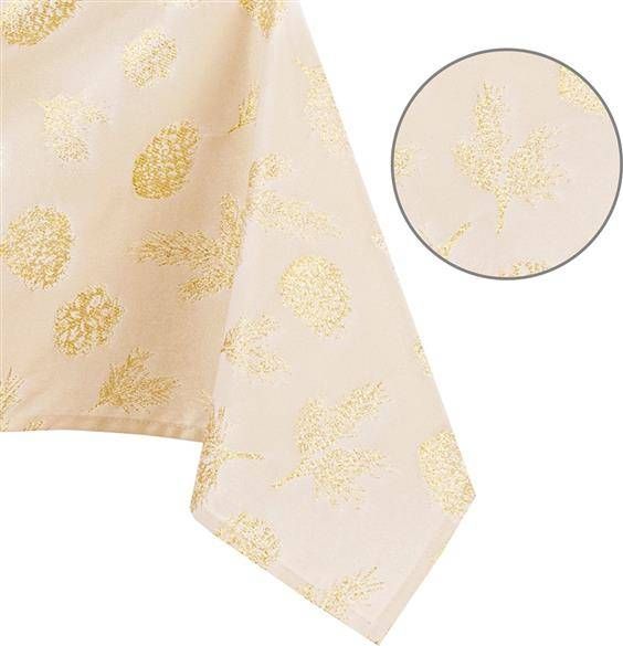 AmeliaHome Obrus Magic Night złoty 140x300