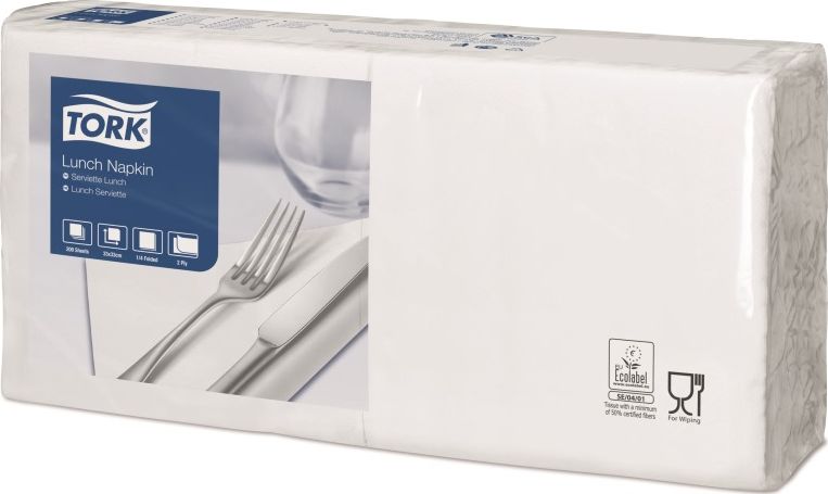Tork Tork - Serwetki lunchowe, advanced, bind, 2-warstwowe - Białe