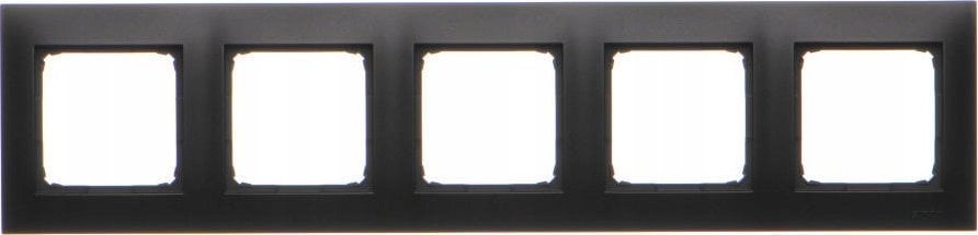 Kontakt-Simon Simon 54 Premium Ramka 5-krotna PREMIUM do puszek karton-gips IP20 / IP44 czarny mat DRK5/49