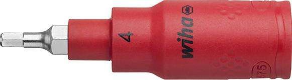Wkrętakowa końcówka wymienna 3/8" do śrub z gniaz.6-kątnym VDE 4x75mmWiha