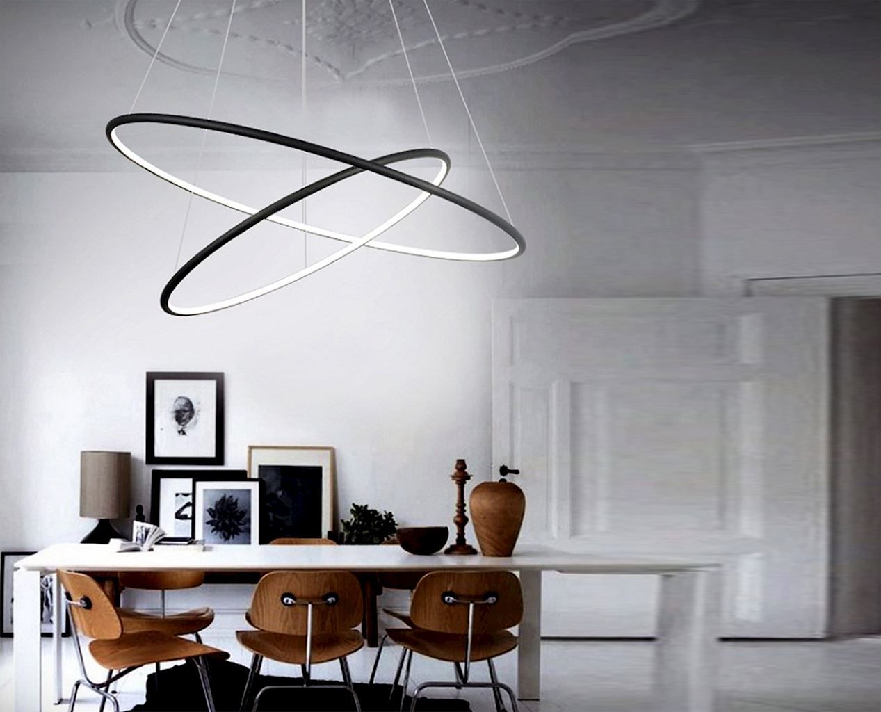 Lampa wisząca Milagro Orion black 508 2x53W LED (ML508)