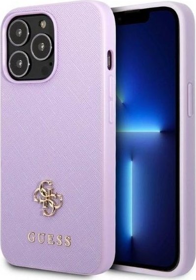 Guess Etui GUHCP13LPS4MU Apple iPhone 13 Pro purpurowy/purple hardcase Saffiano 4G Small Metal Logo