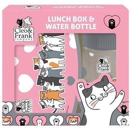 Zestaw śniadaniówka+ bidon A Cleo i Frank 39 Kot