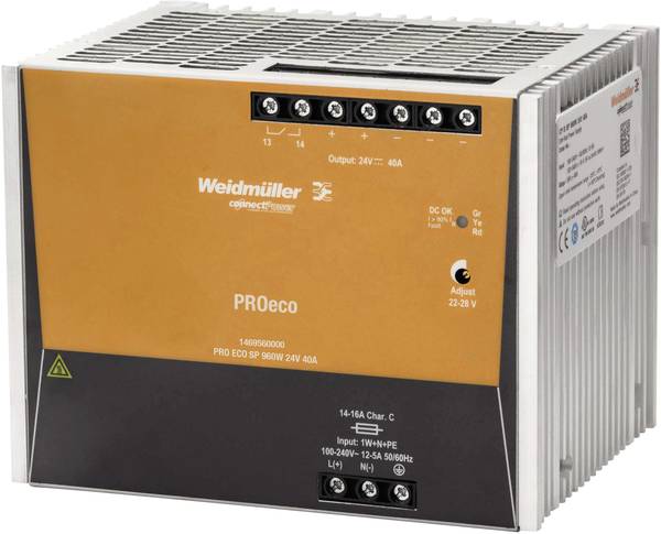 Weidmuller Zasilacz impulsowy trójfazowy 400-500V AC/ 24V DC 40A 960W PRO ECO3 960W 24V 40A