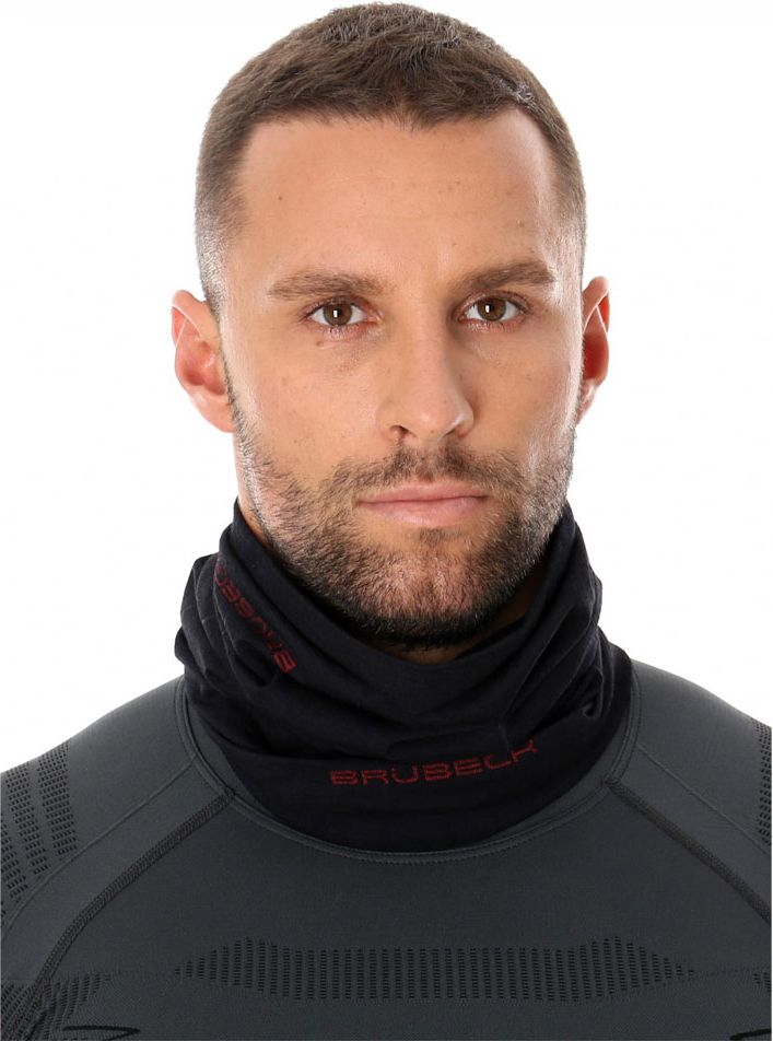 Brubeck Chusta wielofunkcyjna męska Merino czarna r. S/M (KM10360)