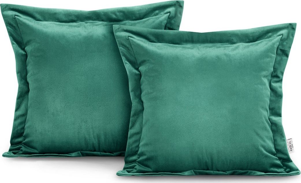 AmeliaHome CUS/AH/VELVET/D.GREEN/SIDE/45X45*2