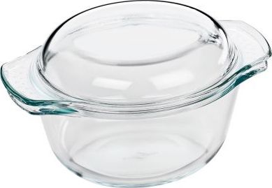 Kuchenprofi Naczynie żaroodporne z pokrywką Kuchenprofi, szkło borokrzemowe, śred. 18 x 11,5 cm
