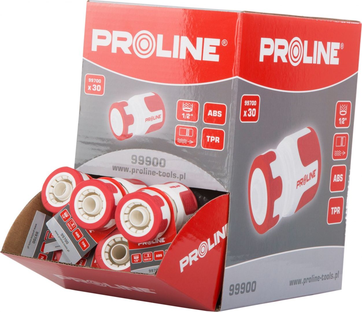 Pro-Line ZESTAW SZYBKOZŁĄCZE PRZELOTOWE 1/2" 30 SZT. PROLINE 99900 PROLINE