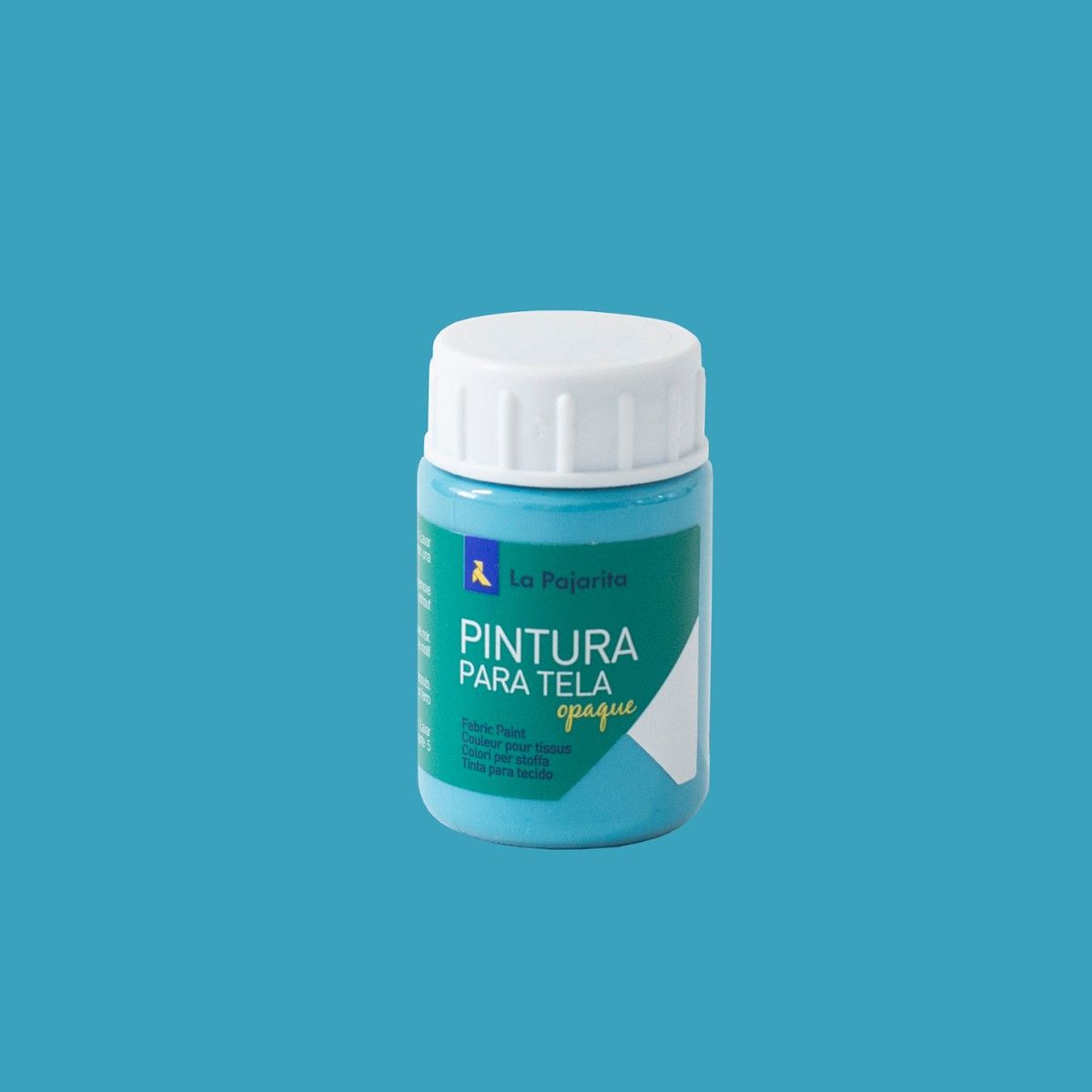 La Pajarita Farba do Tkanin Ciemnych 35 ml Turkusowa