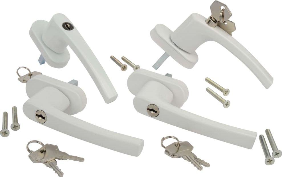 Bruder Mannesmann Brder Mannesmann Klamki okienne, 4 sztuki