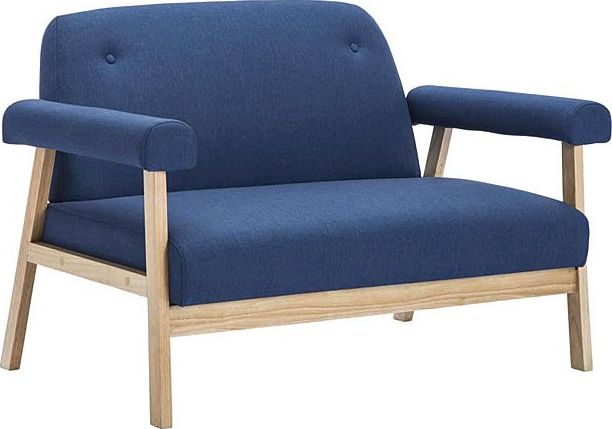 Elior 2-osobowa sofa tapicerowana Eureka 2B - granatowa