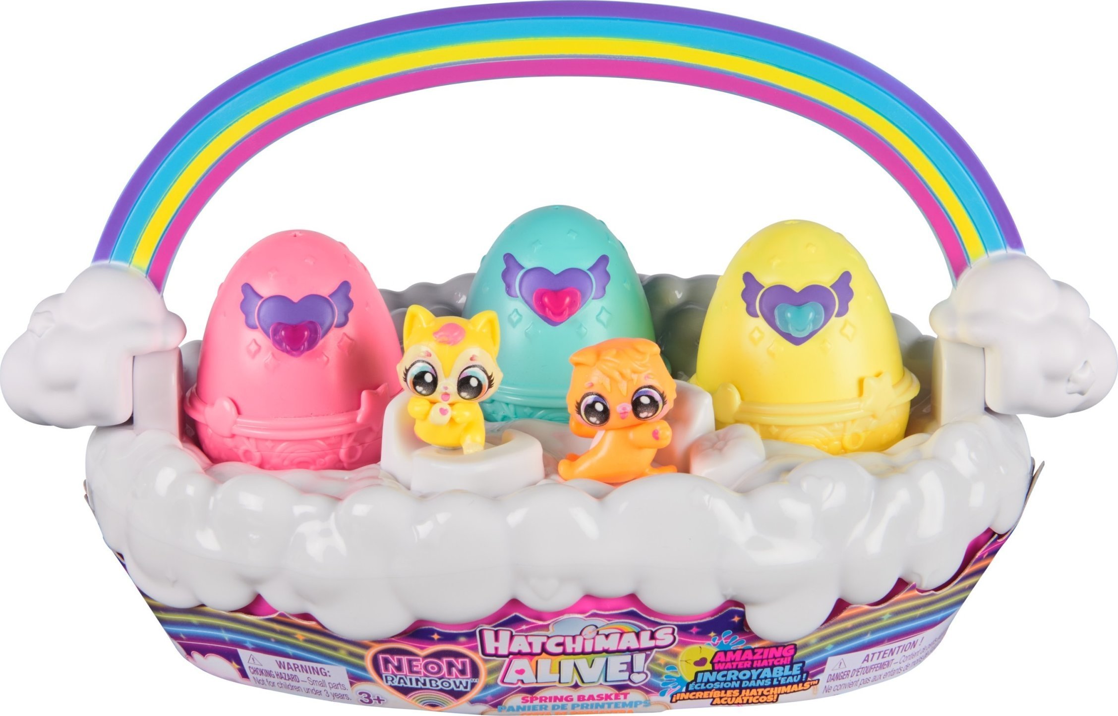 Hatchimals Alive Neon Rainbow Basket
