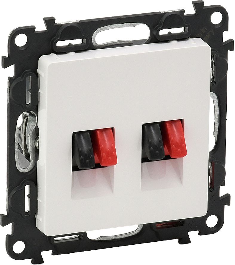 Legrand Gniazdo głośnikowe biały (753178)