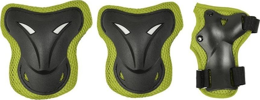 SMJ sport Ochraniacze zestaw BS-P003 czarno/zielone r. S