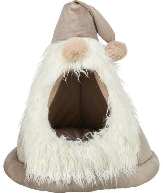 Trixie Xmas Gnom, zamknięte legowisko, dla psa i kota, beżowy, 45 x 47 cm