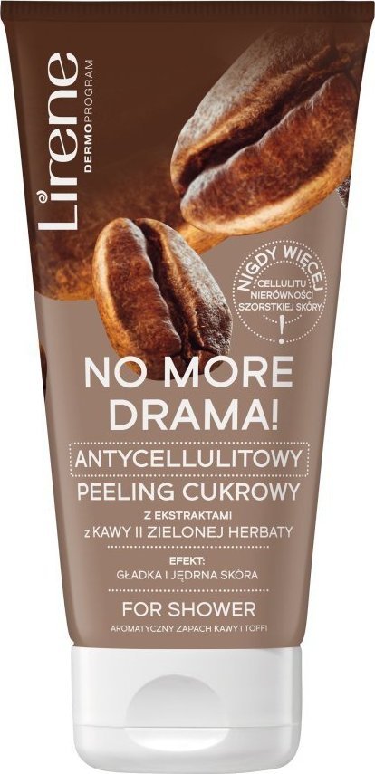 Lirene Lirene, No more drama, Antycellulitowy peeling cukrowy, 175g - Długi termin ważności!