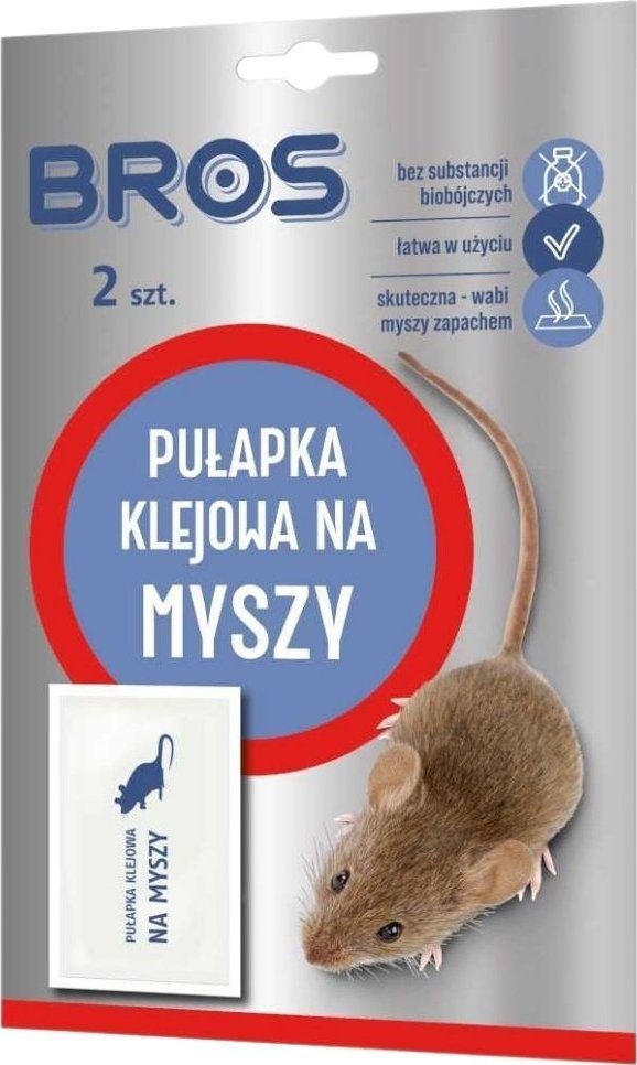 Bros Bros Pułapka klejowa na myszy i szczury - 2 sztuki